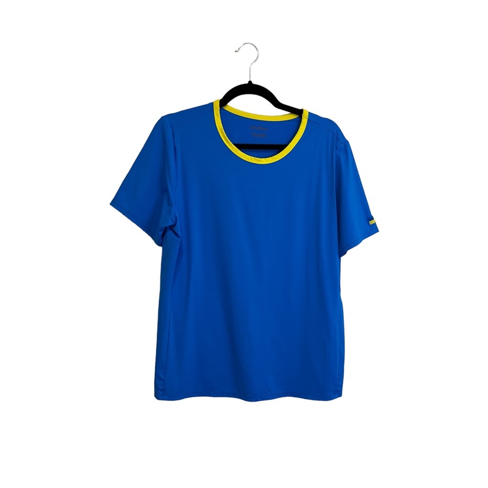 Kinona Blue Short Sleeve Performance Golf Athletic Shirt Womens Size L